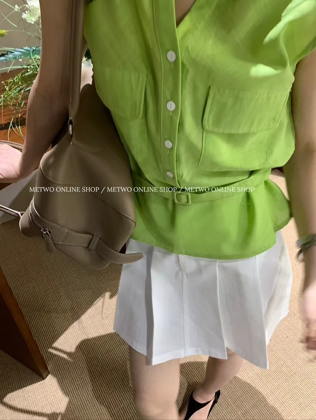 腰帶苧麻襯衫19