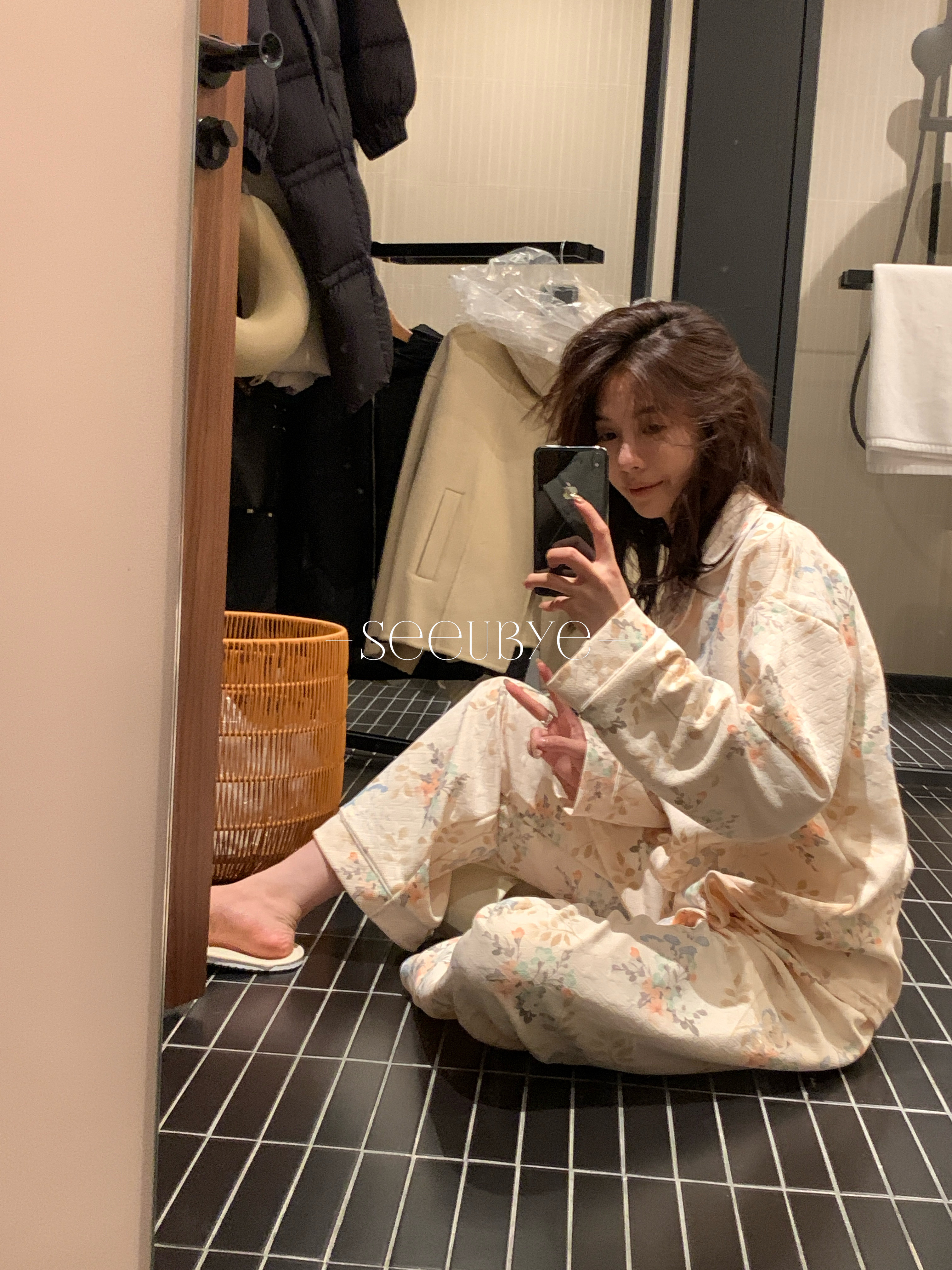 榛果小碎花家居服2