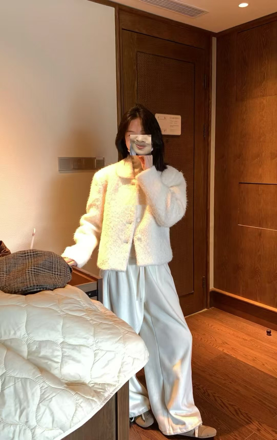 小香毛毛羽絨外套10