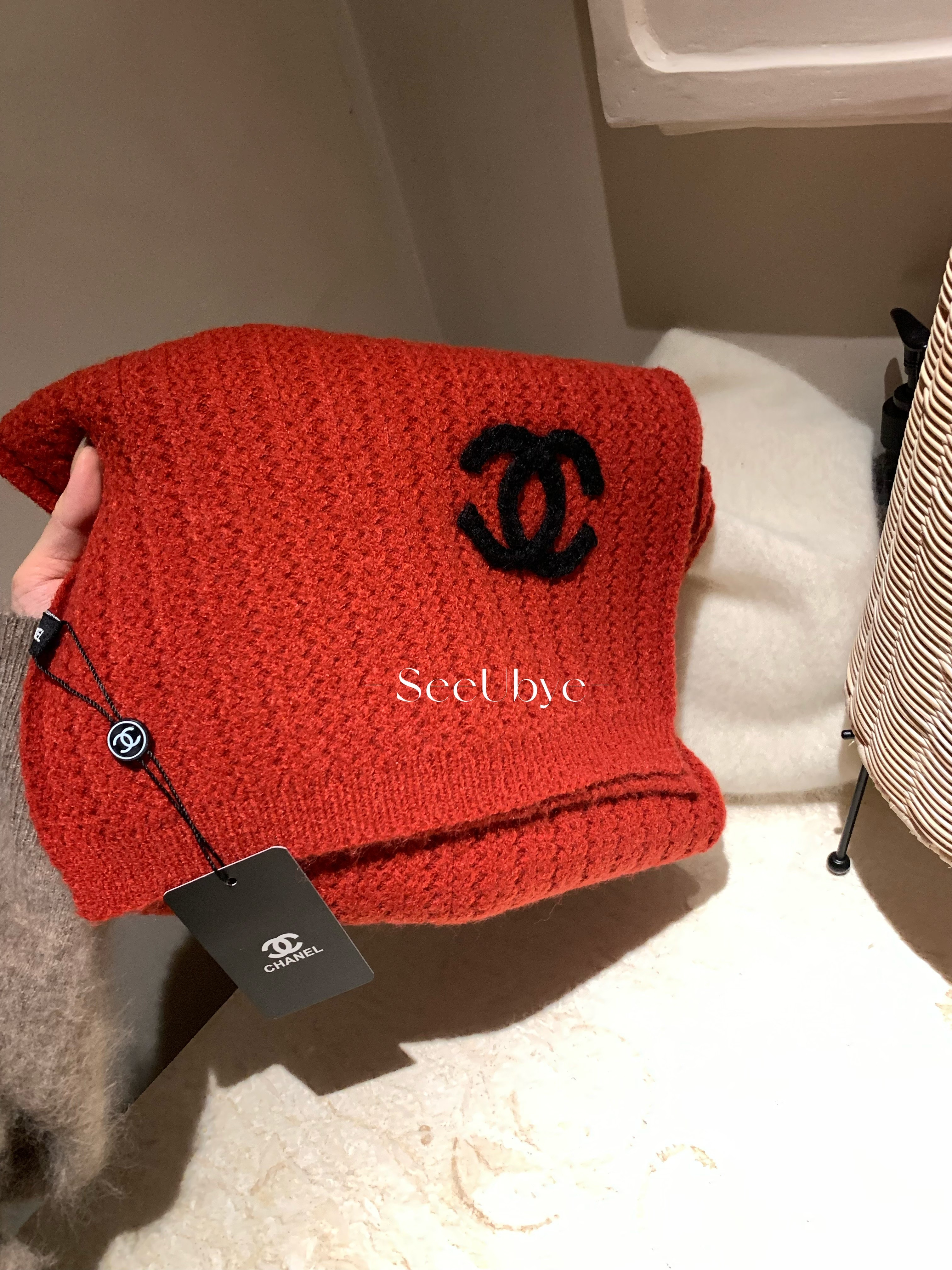 新年紅小香奶奶圍巾1