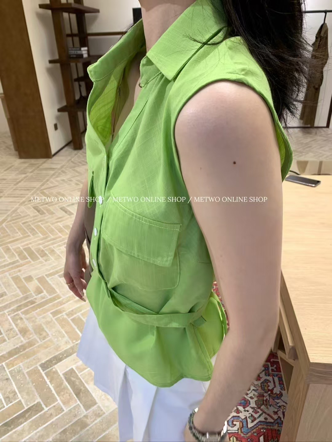 腰帶苧麻襯衫21