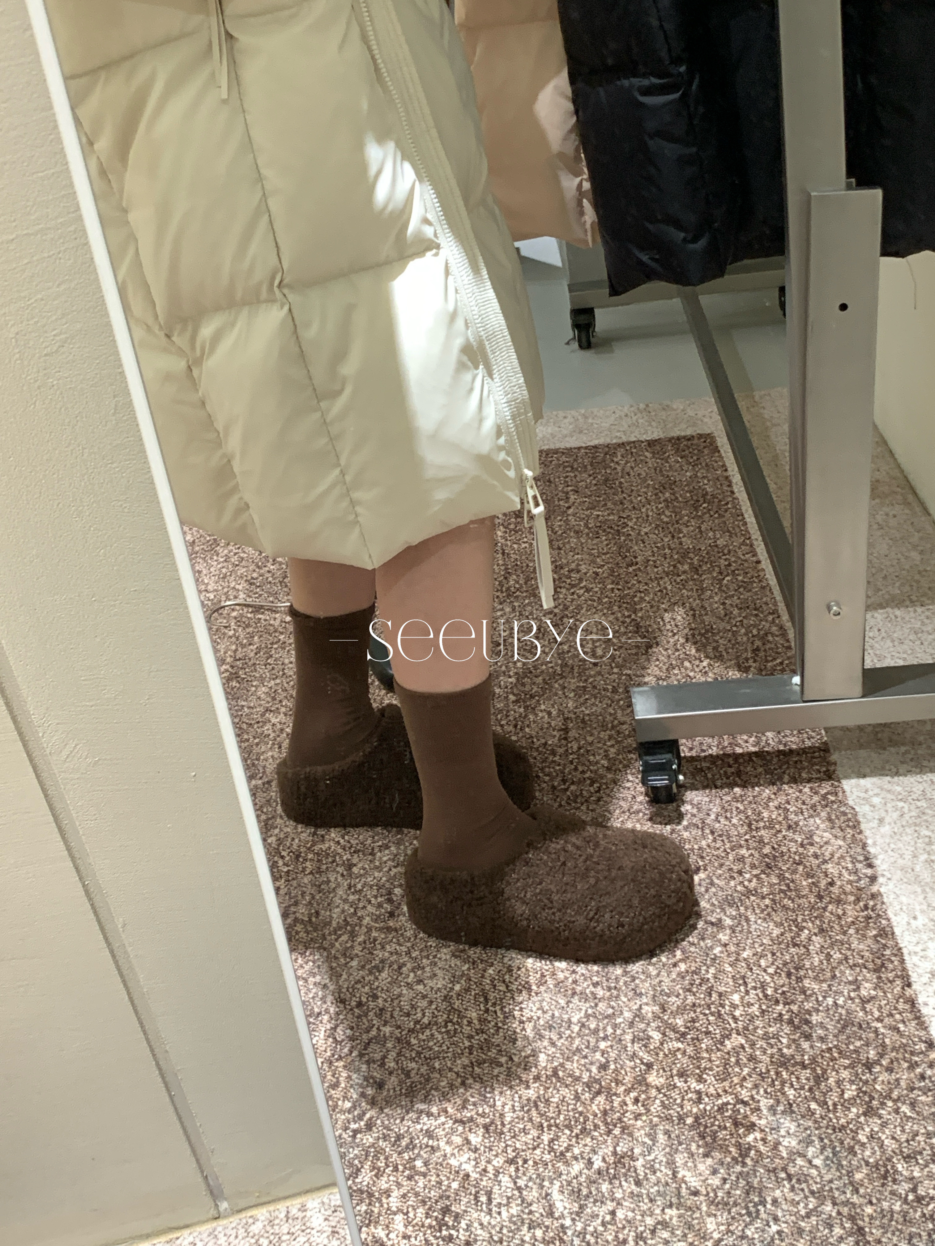 跟高5cm勃肯毛毛鞋（內裏加絨）6