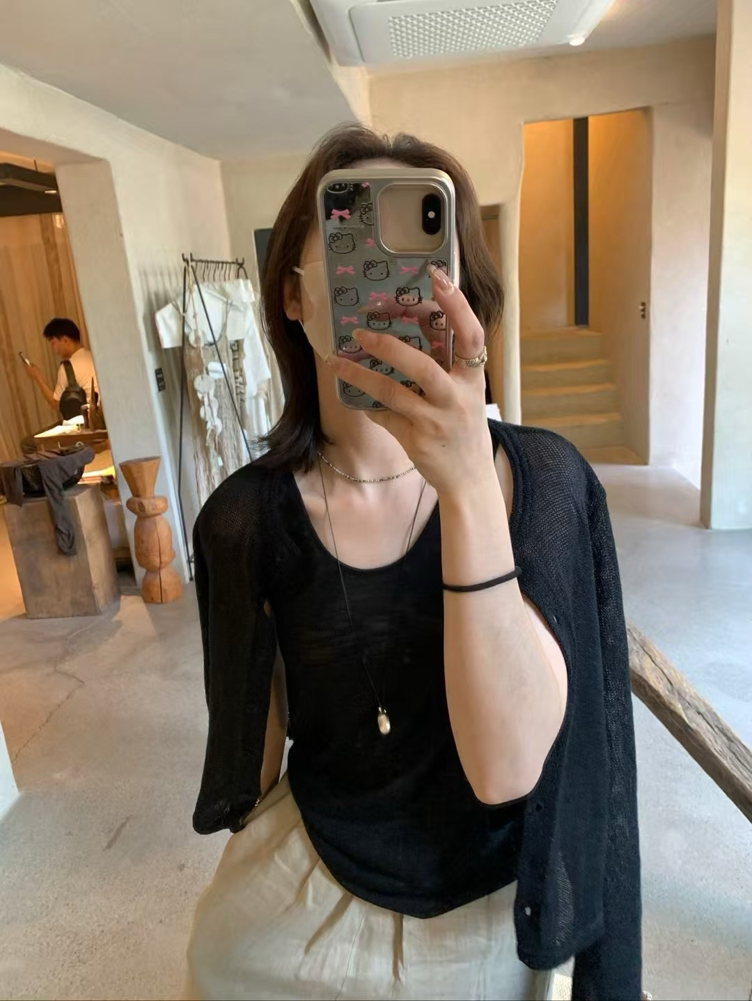 冰絲亞麻背心11