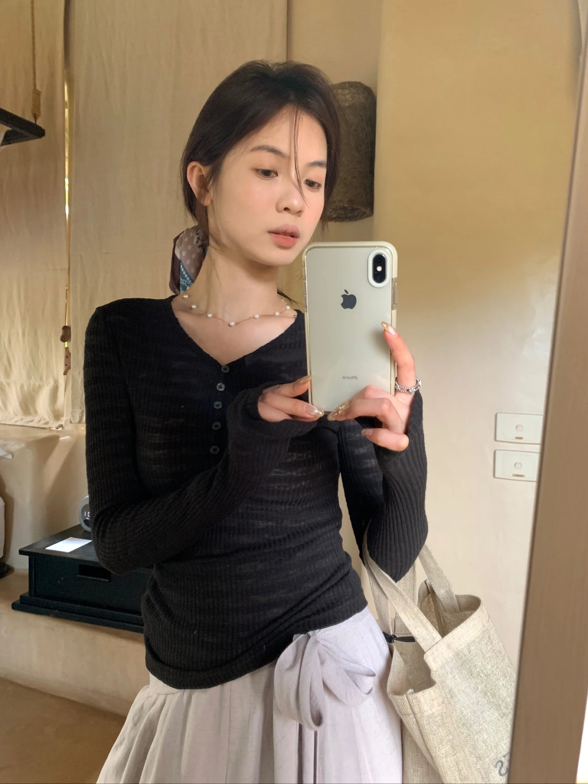 v領曲線迴廊上衣1