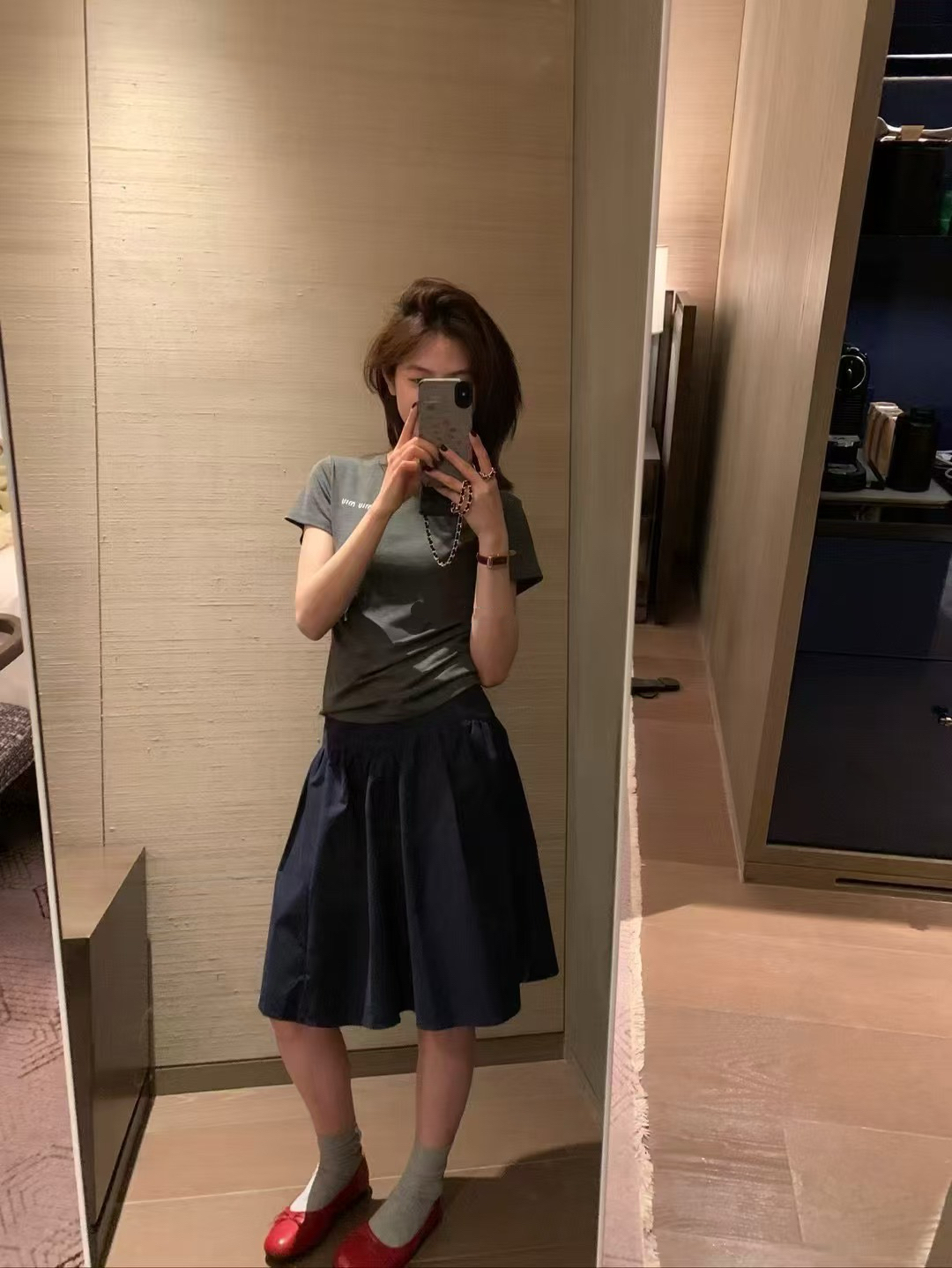 自留款！今年很愛中長半裙9