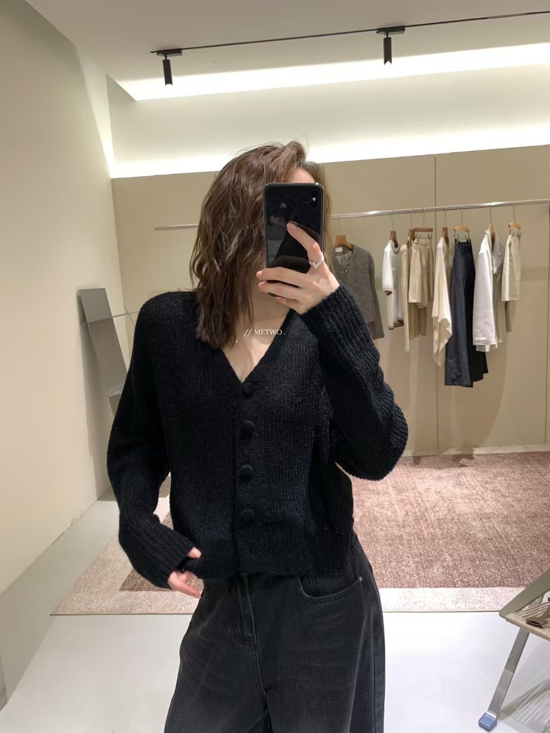 馬海毛開扣毛衣16