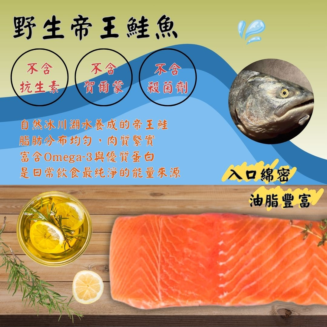 【五朝港水產】紐西蘭庫克山帝王鮭魚菲力 | 鮭魚6