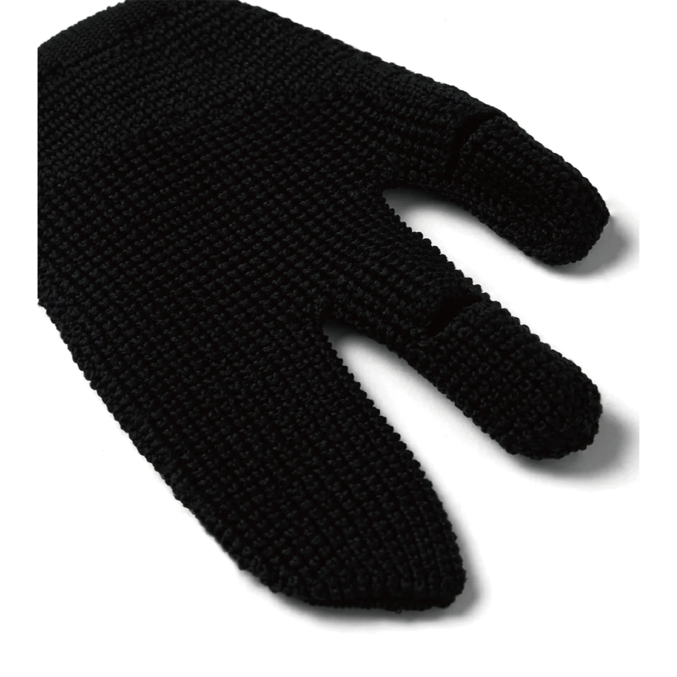 nozzle quiz WHOLEGARMNET Tabi gloves 手套 三指手套 針織 黑色 黎明藍5