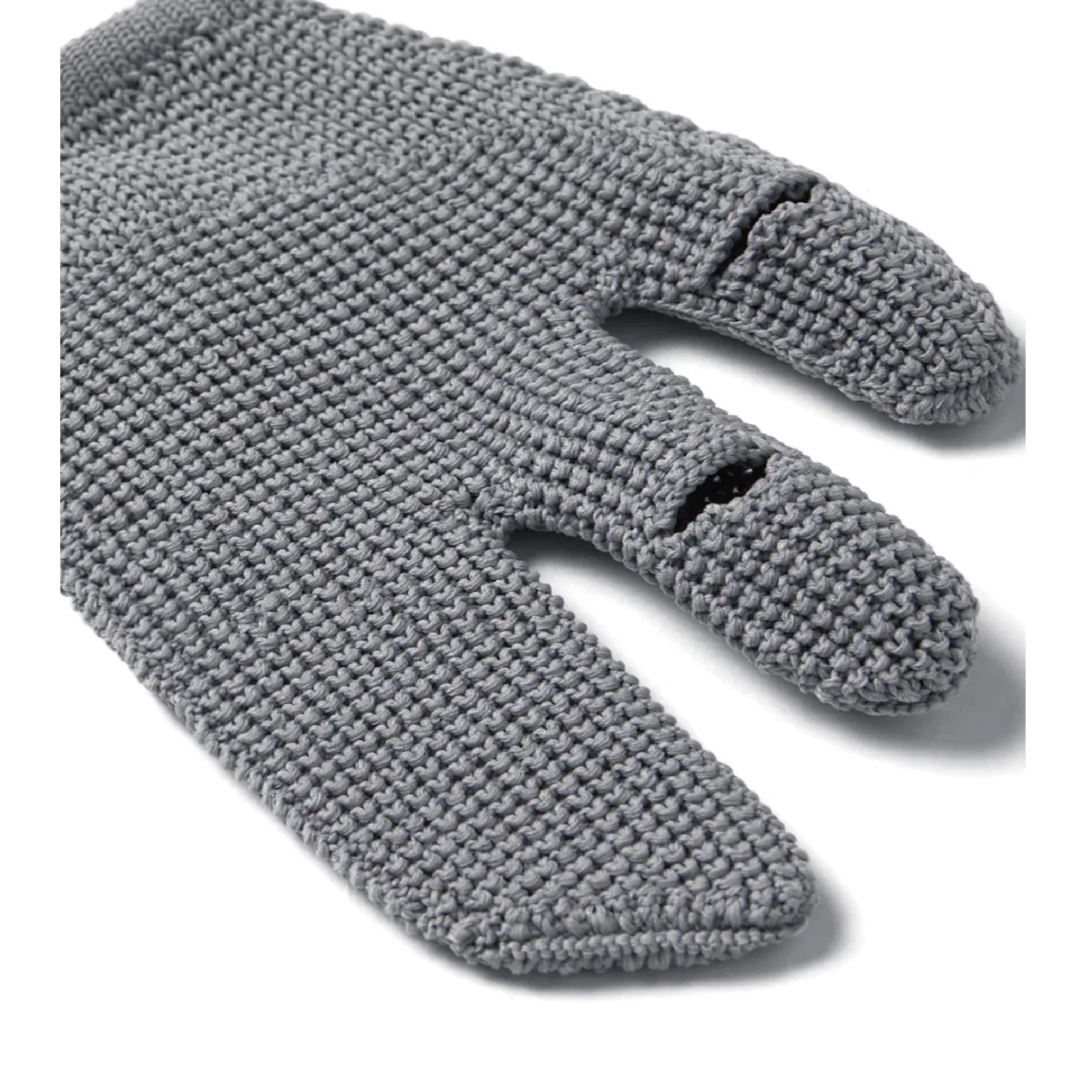 nozzle quiz WHOLEGARMNET Tabi gloves 手套 三指手套 針織 黑色 黎明藍9