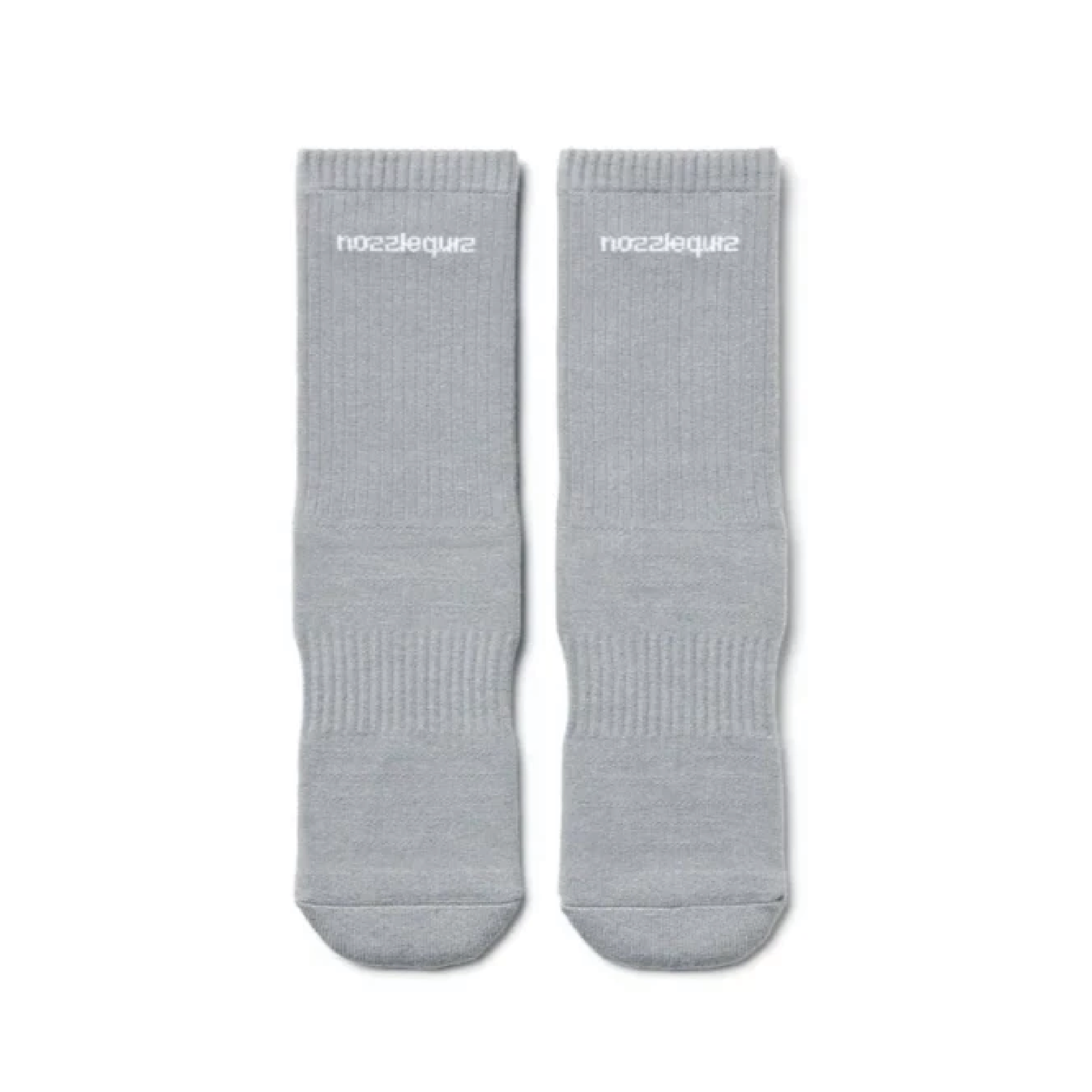 nozzle quiz Essential 中筒休閒襪 黑 白 透灰 透米 基本款 百搭 襪子 男女款 23-28cm3