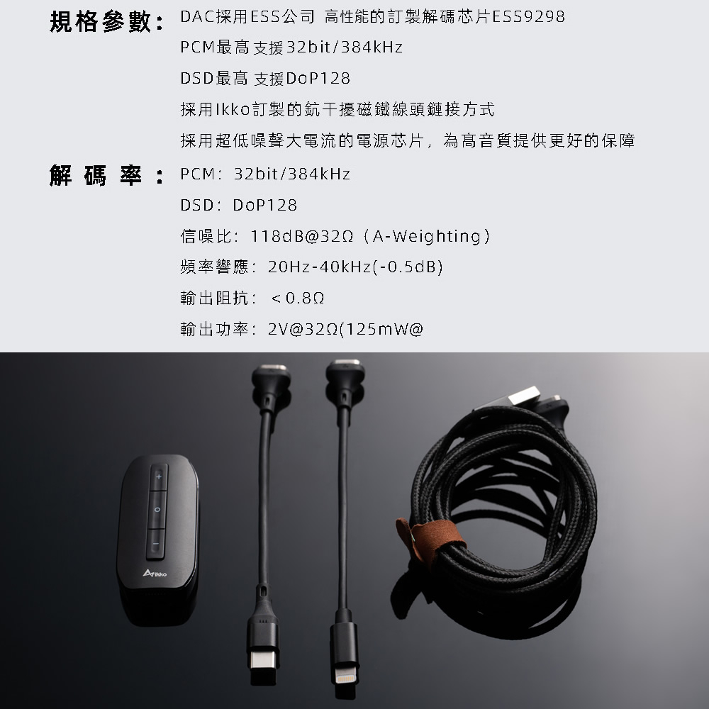 iKKO Zerda ITM01 USB DAC 隨身耳機擴大機 支援32-Bit/384KHz8