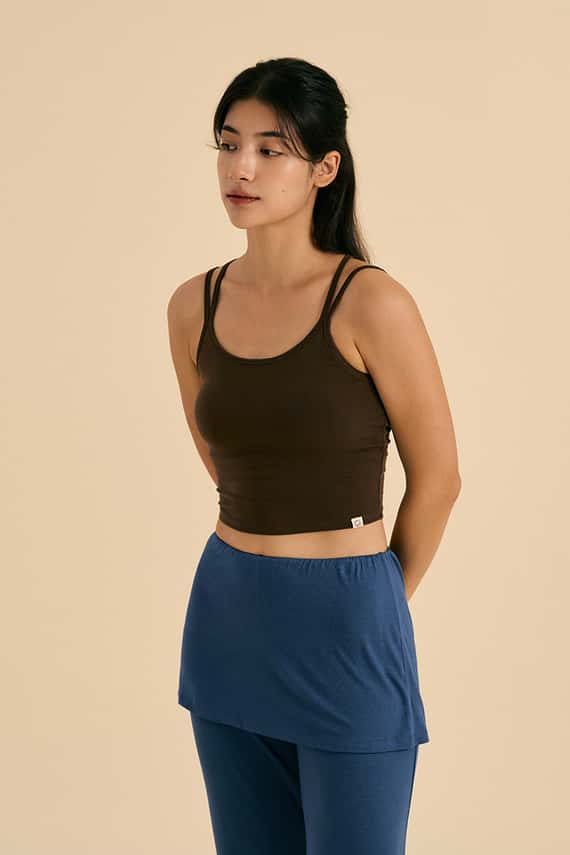 Dhyani 直線造型瑜珈內衣 棕色 CON127BRN