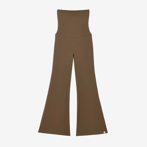 【熱銷補貨】Dhyani 超高腰靴型喇叭褲 棕色 CON092BRN