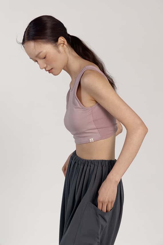 【熱銷補貨】Dhyani 修習瑜珈胸墊短背心 薰衣草紫 CON016LAV
