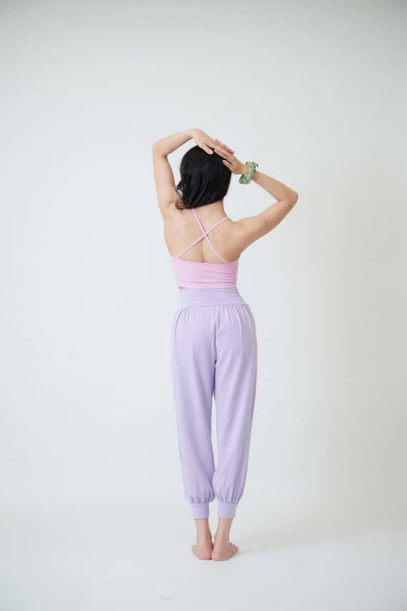 【2色】Conchwear X型削肩款胸墊短背心 薰衣草粉 CON117PNK