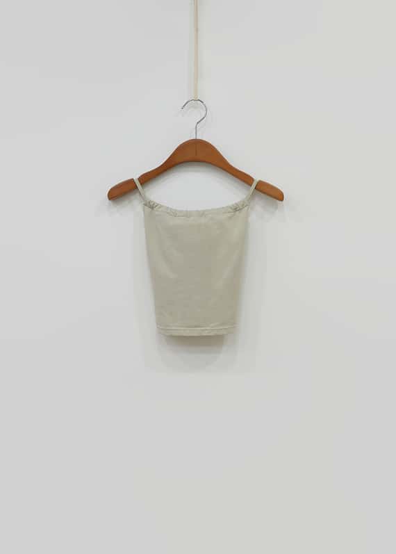 【6色】Sohamsoham 瑜珈抽皺造型胸墊短背心 象牙白 SOH002IVY