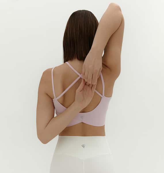 Conchwear 雙肩帶瑜珈內衣 淺粉紅 CON074PNK