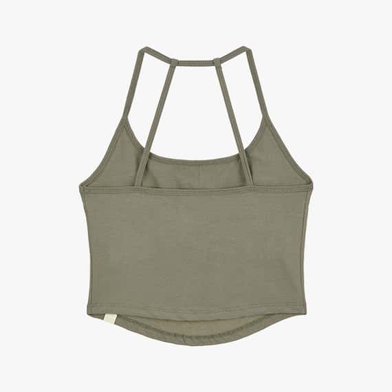 Dhyani 深呼吸胸墊短背心 淡棕色 CON077BRN