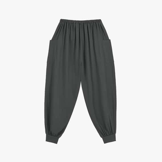 【熱銷補貨】【2色】Dhyani 自由體積束腳寬褲 深灰 CON083CHC