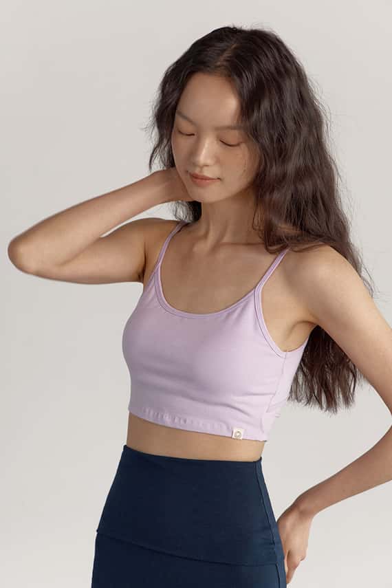 【熱銷補貨】Dhyani 扭結瑜珈內衣 薰衣草紫 CON087PUR