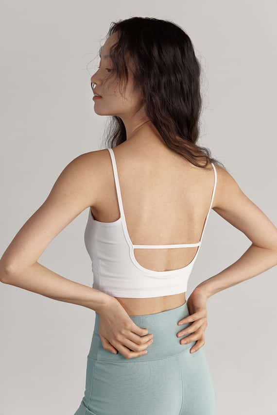 【熱銷補貨】Dhyani 瑜珈美背運動內衣 白色 CON045WHT