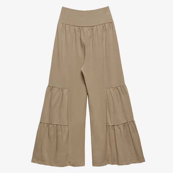 【熱銷補貨】Dhyani 瑜珈蛋糕闊腿褲 核桃棕 CON071BRN