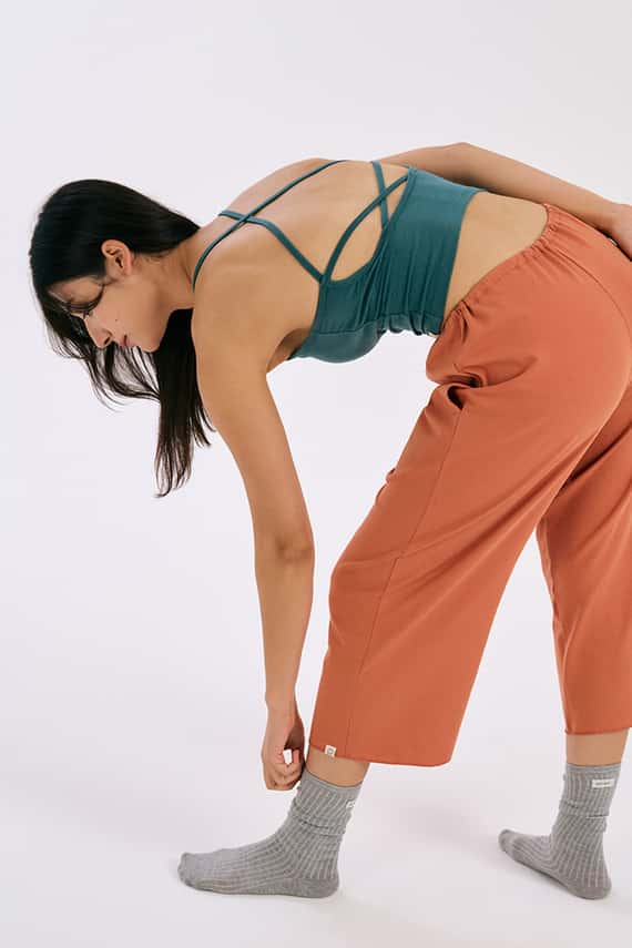 Dhyani 精彩交叉胸墊背心 深綠色 CON125GRN