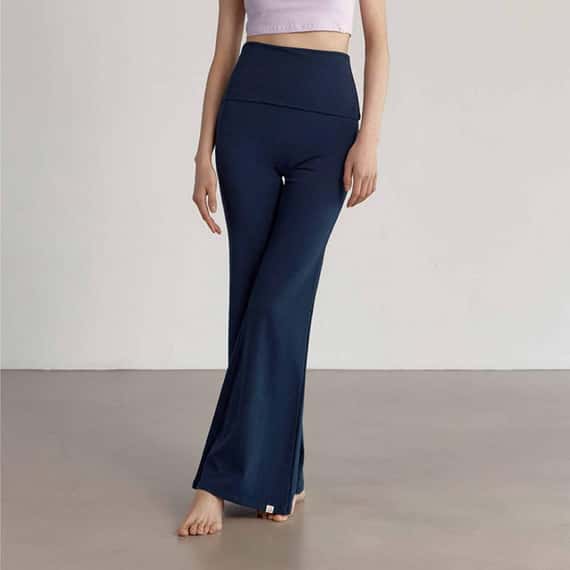 【熱銷補貨】Dhyani 超高腰靴型喇叭褲 深海藍 CON092NAV