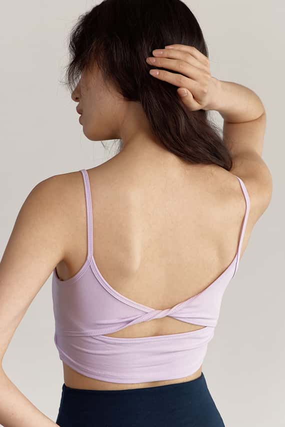 【熱銷補貨】Dhyani 扭結瑜珈內衣 薰衣草紫 CON087PUR