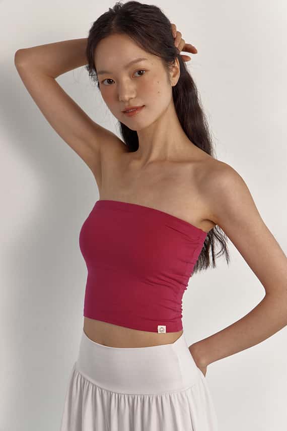 Dhyani 長版平口瑜珈內衣 紅色 CON105RED