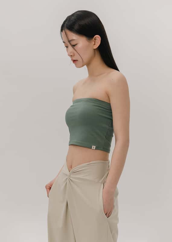 Sohamsoham 平口瑜珈內衣 礦物綠 SOH012GRN