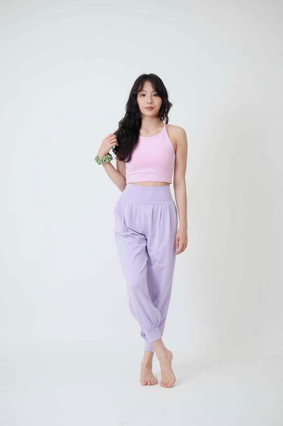 【2色】Conchwear X型削肩款胸墊短背心 薰衣草粉 CON117PNK