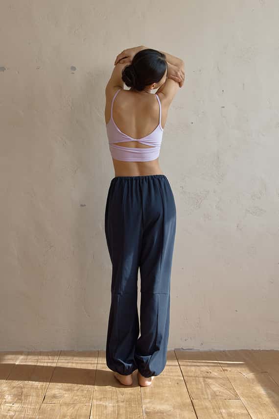 【熱銷補貨】Dhyani 悠閒漫步束腳寬褲 深海藍 CON082NAV 男女通穿