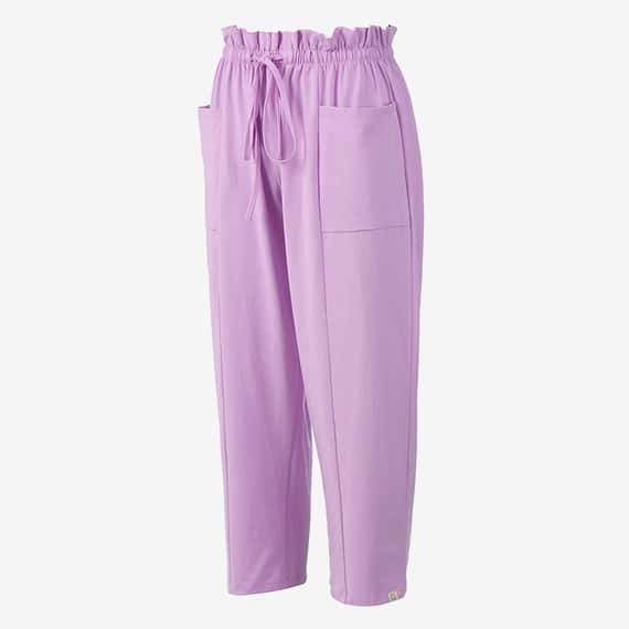 【熱銷補貨】Dhyani 瑜珈寬鬆款口袋八分褲 丁香紫 CON024LIC