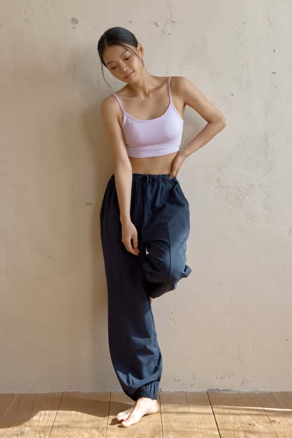 【熱銷補貨】Dhyani 悠閒漫步束腳寬褲 深海藍 CON082NAV 男女通穿