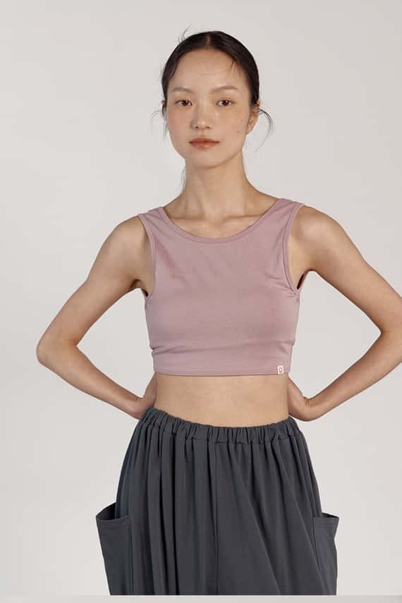 【熱銷補貨】Dhyani 修習瑜珈胸墊短背心 薰衣草紫 CON016LAV