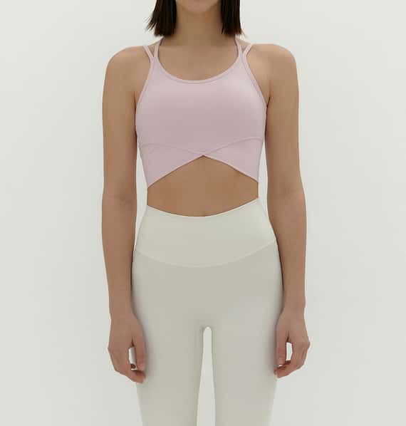 Conchwear 雙肩帶瑜珈內衣 淺粉紅 CON074PNK