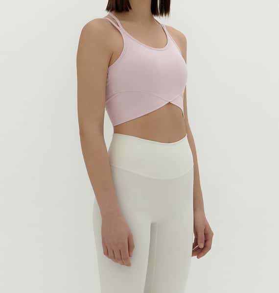 Conchwear 雙肩帶瑜珈內衣 淺粉紅 CON074PNK