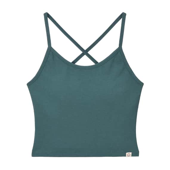 Dhyani 精彩交叉胸墊背心 深綠色 CON125GRN