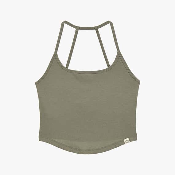 Dhyani 深呼吸胸墊短背心 淡棕色 CON077BRN