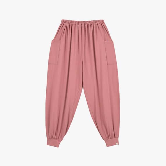 【熱銷補貨】【2色】Dhyani 自由體積束腳寬褲 玫瑰鹽粉 CON083PNK