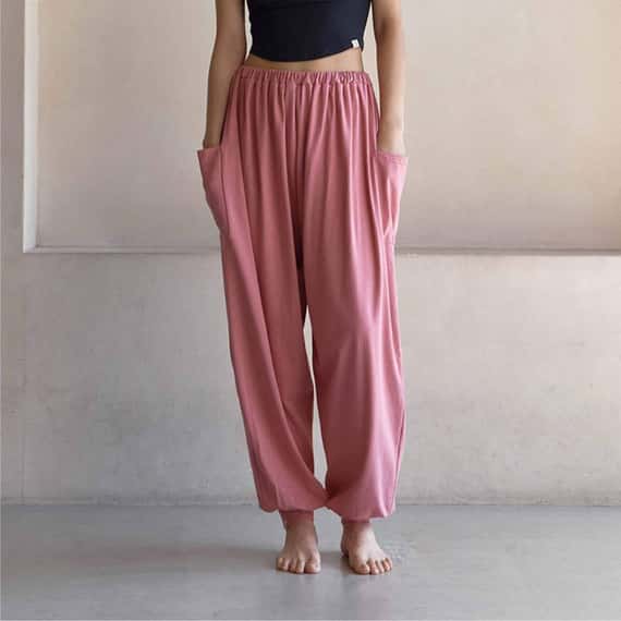 【熱銷補貨】【2色】Dhyani 自由體積束腳寬褲 玫瑰鹽粉 CON083PNK