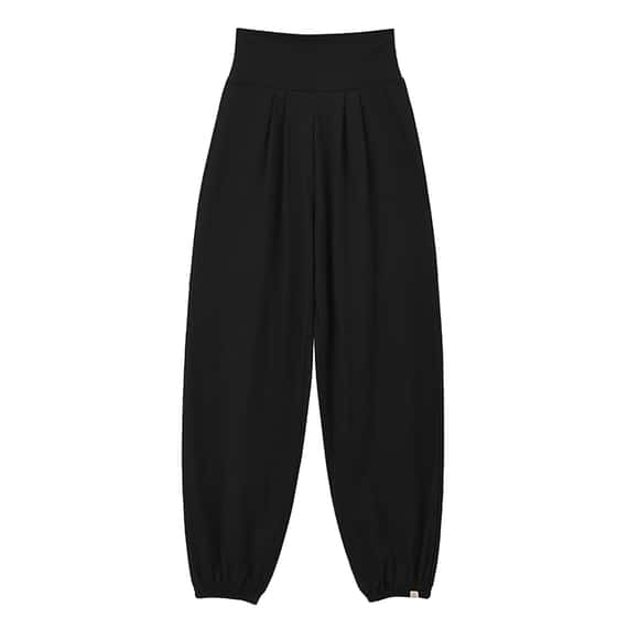 【熱銷補貨】Dhyani 舒悅瑜珈束腳寬褲 黑色 CON019BLK