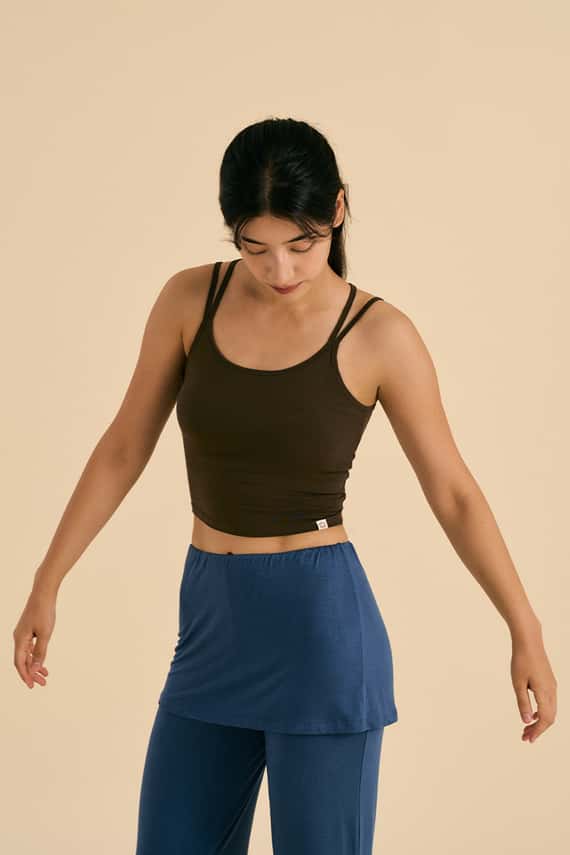 Dhyani 直線造型瑜珈內衣 棕色 CON127BRN