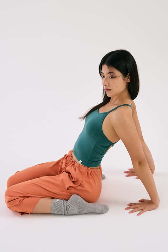 Dhyani 精彩交叉胸墊背心 深綠色 CON125GRN