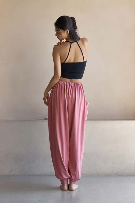 【熱銷補貨】【2色】Dhyani 自由體積束腳寬褲 玫瑰鹽粉 CON083PNK