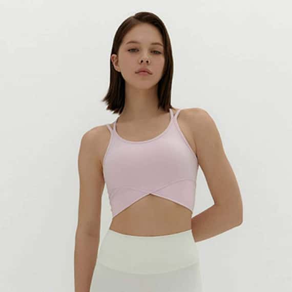 Conchwear 雙肩帶瑜珈內衣 淺粉紅 CON074PNK