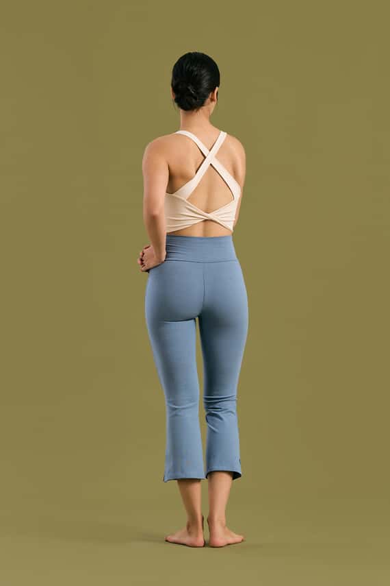 Dhyani 瑜珈直筒八分褲 藍鳥色 CON067BLU