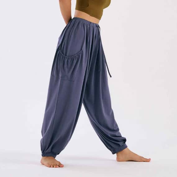 Dhyani 雲朵束腳燈籠寬褲 海洋紫 CON131PUR