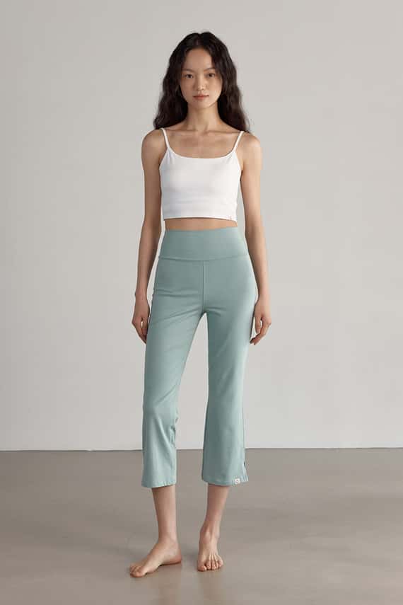 Dhyani 瑜珈直筒八分褲 翡翠綠 CON067GRN